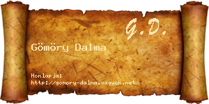 Gömöry Dalma névjegykártya